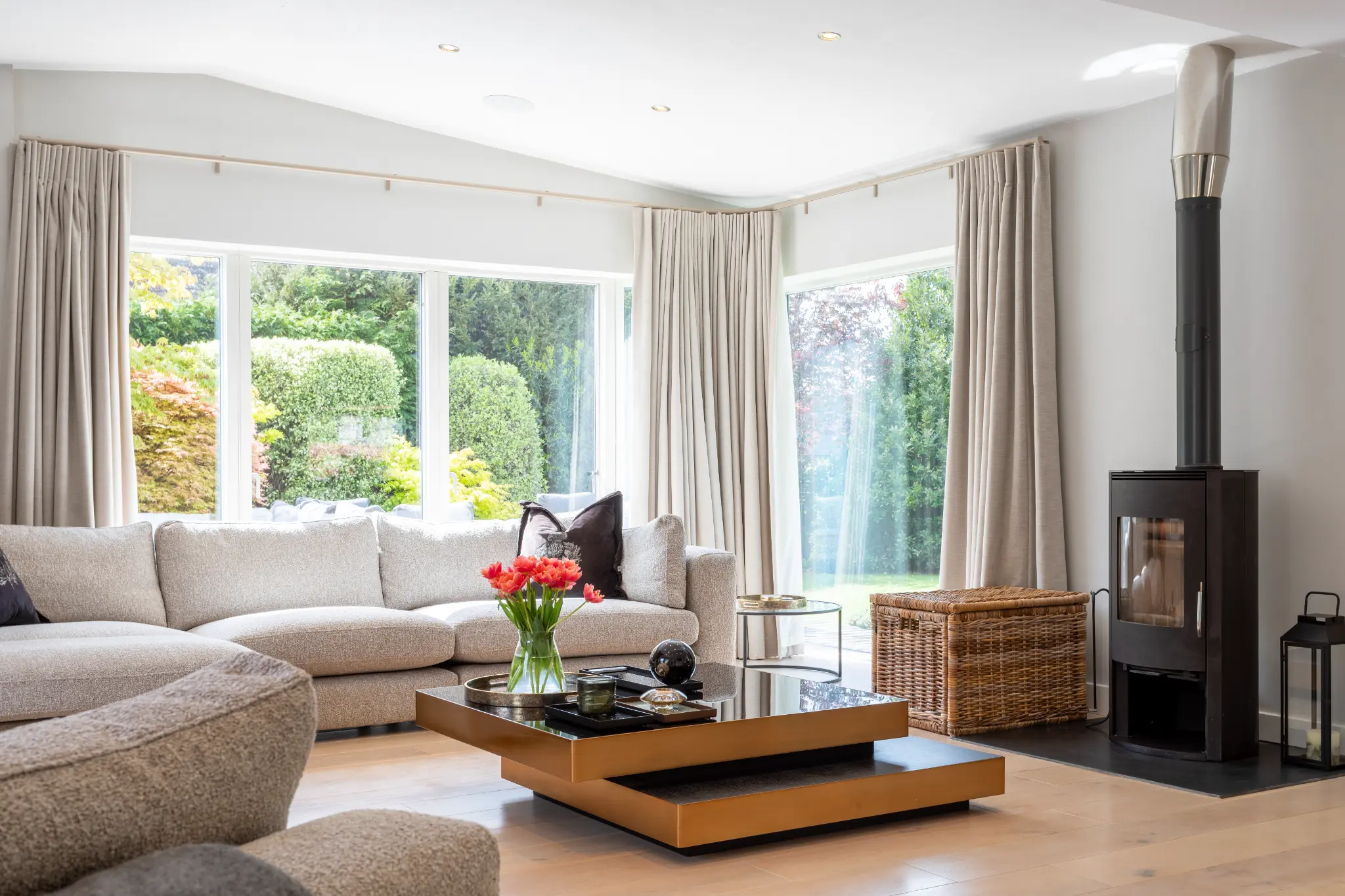 Elegant living room in a luxury property