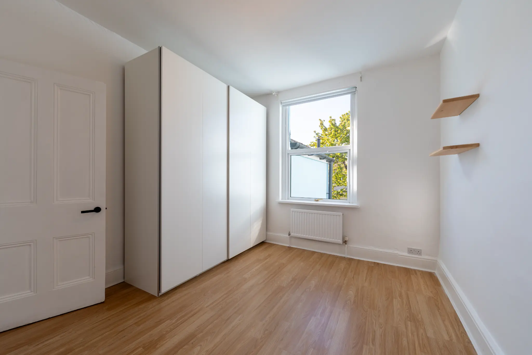 Before virtual staging (empty room)