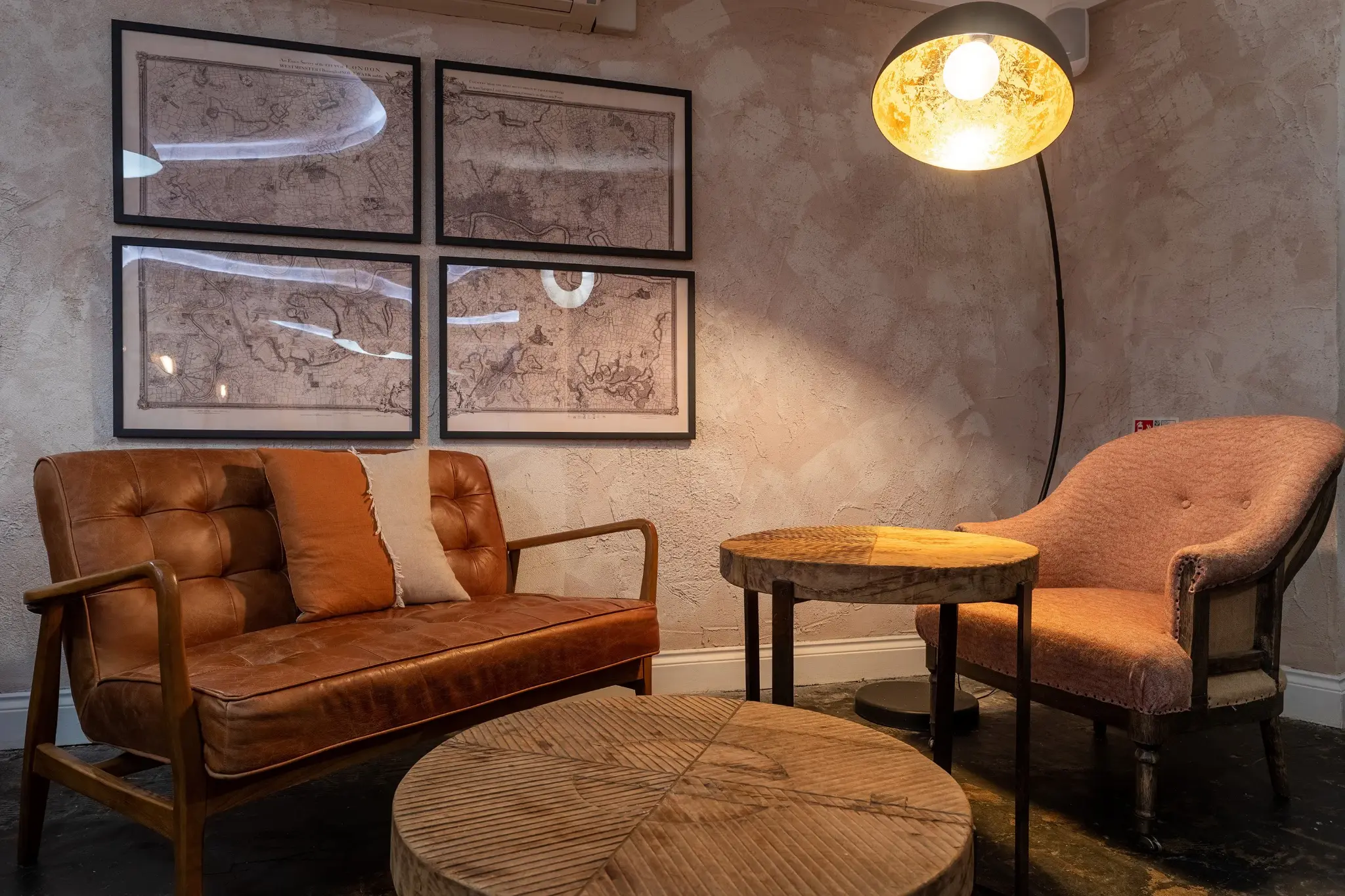 Hedonism venue seating area with ambient design