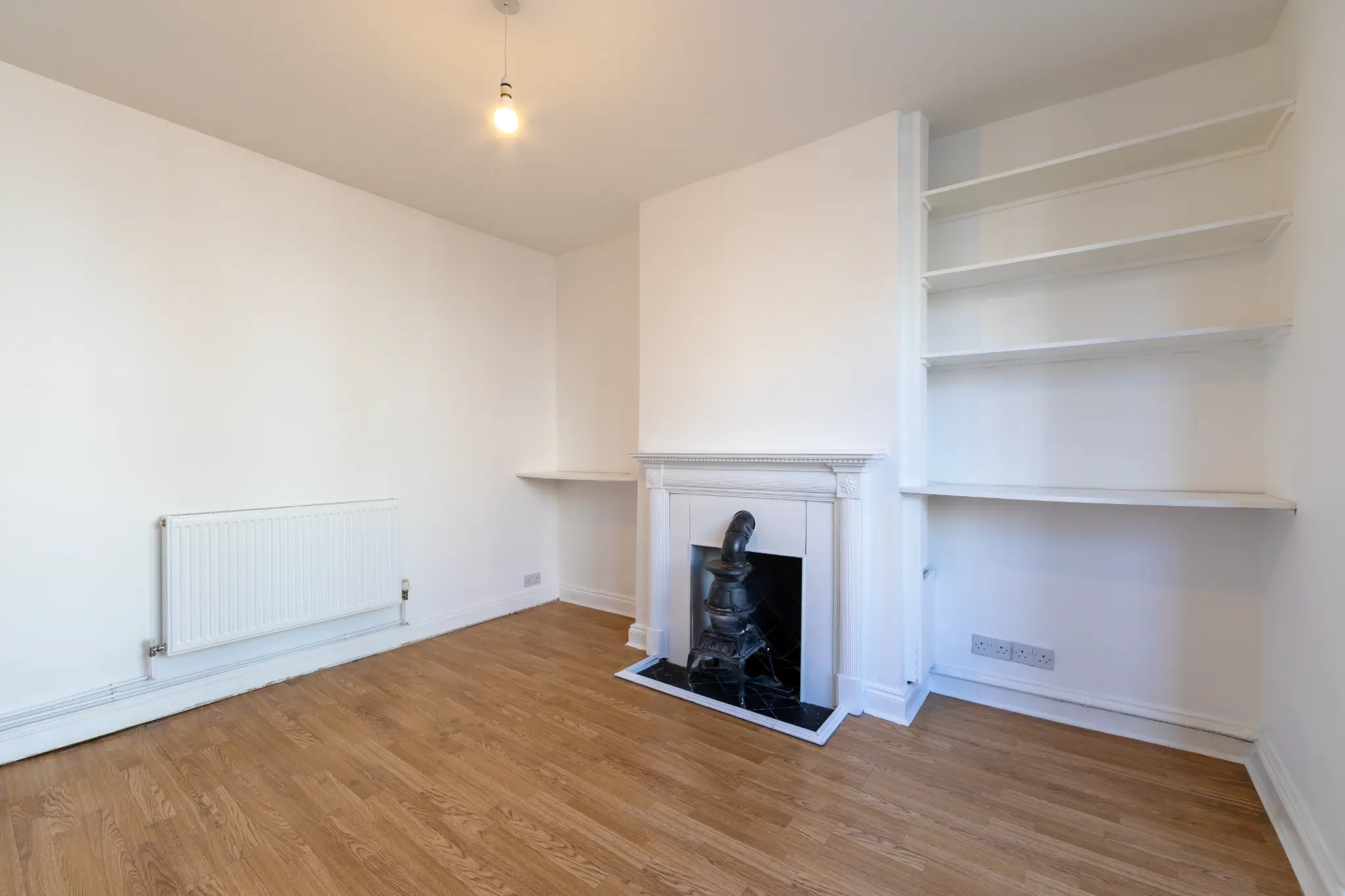 Before virtual staging (empty room)