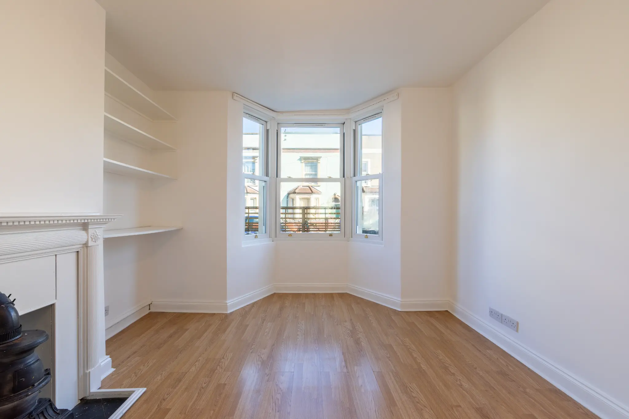 Before virtual staging (empty room)