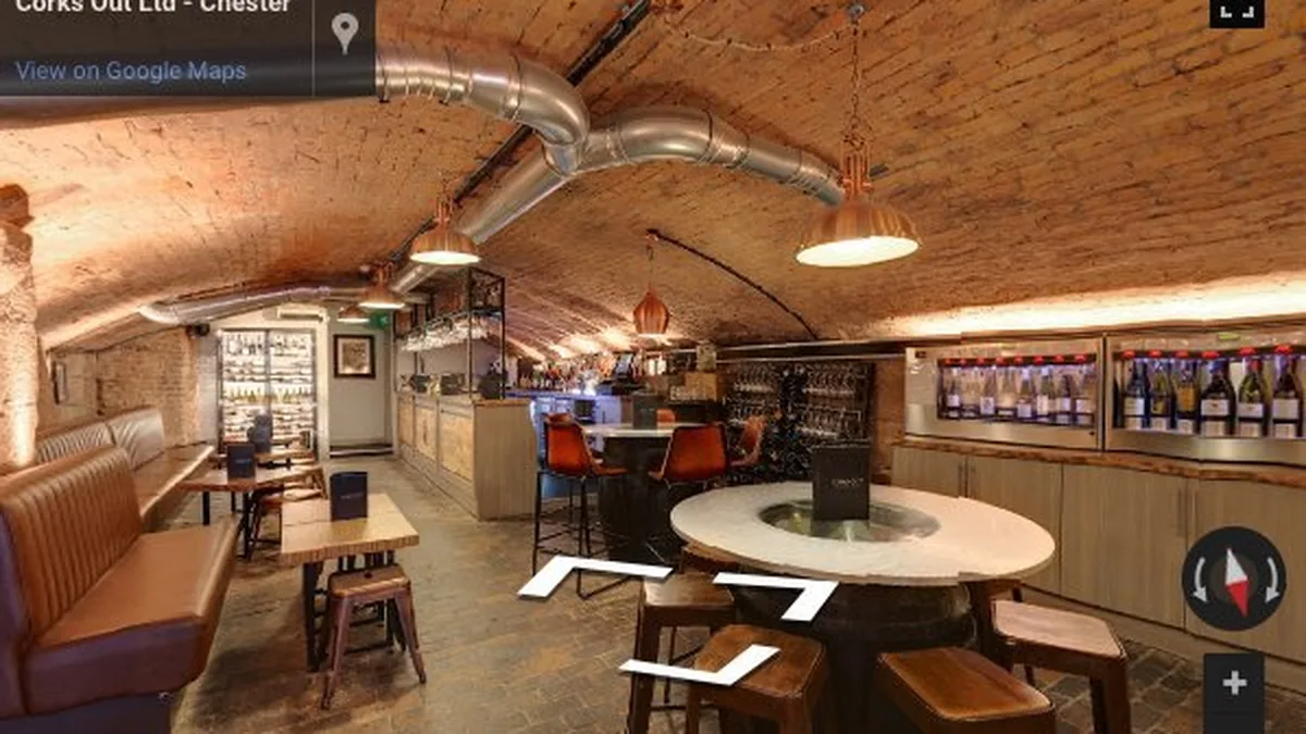 Restaurant and Pub Virtual Tours: Fill Tables from Google Maps
